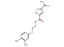 3-acetyl-N-[2-(3,4-dimethylphenoxy)ethyl]-1H-pyrazole-5-carboxamide