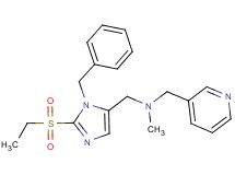 1-[1-benzyl-2-(ethylsulfonyl)-1H-imidazol-5-yl]-N-methyl-N-(3-pyridinylmethyl)methanamine