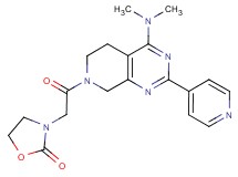 3-{2-[4-(dimethylamino)-2-(4-pyridinyl)-5,8-dihydropyrido[3,4-d]pyrimidin-7(6H)-yl]-2-oxoethyl}-1,3-oxazolidin-2-one