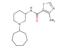 N-(1-cycloheptyl-3-piperidinyl)-4-methyl-1,3-thiazole-5-carboxamide