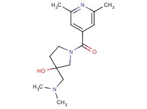 3-[(dimethylamino)methyl]-1-(2,6-dimethylisonicotinoyl)pyrrolidin-3-ol