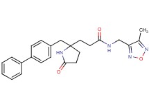 3-[2-(4-biphenylylmethyl)-5-oxo-2-pyrrolidinyl]-N-[(4-methyl-1,2,5-oxadiazol-3-yl)methyl]propanamide