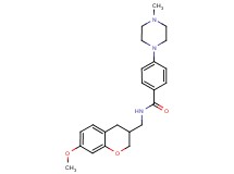N-[(7-methoxy-3,4-dihydro-2H-chromen-3-yl)methyl]-4-(4-methylpiperazin-1-yl)benzamide