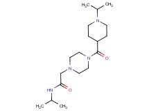 N-isopropyl-2-{4-[(1-isopropylpiperidin-4-yl)carbonyl]piperazin-1-yl}acetamide