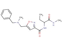 5-{[benzyl(methyl)amino]methyl}-N-{1-[(methylamino)carbonyl]propyl}isoxazole-3-carboxamide