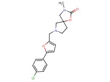 7-{[5-(4-chlorophenyl)-2-furyl]methyl}-3-methyl-1-oxa-3,7-diazaspiro[4.4]nonan-2-one