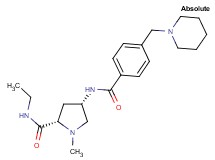 (4S)-N-ethyl-1-methyl-4-{[4-(piperidin-1-ylmethyl)benzoyl]amino}-L-prolinamide