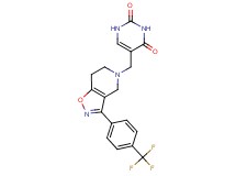 5-{[3-[4-(trifluoromethyl)phenyl]-6,7-dihydroisoxazolo[4,5-c]pyridin-5(4H)-yl]methyl}pyrimidine-2,4(1H,3H)-dione