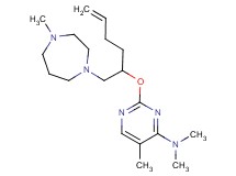 N,N,5-trimethyl-2-({1-[(4-methyl-1,4-diazepan-1-yl)methyl]pent-4-en-1-yl}oxy)pyrimidin-4-amine