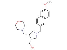 [(3R*,4S*)-1-[(6-methoxy-2-naphthyl)methyl]-4-(morpholin-4-ylmethyl)pyrrolidin-3-yl]methanol