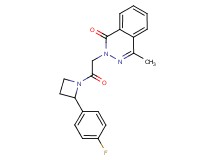 2-{2-[2-(4-fluorophenyl)-1-azetidinyl]-2-oxoethyl}-4-methyl-1(2H)-phthalazinone