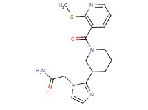 2-[2-(1-{[2-(methylthio)-3-pyridinyl]carbonyl}-3-piperidinyl)-1H-imidazol-1-yl]acetamide