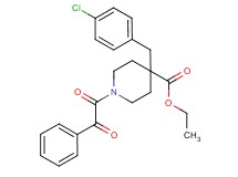 ethyl 4-(4-chlorobenzyl)-1-[oxo(phenyl)acetyl]-4-piperidinecarboxylate