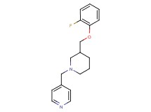 4-({3-[(2-fluorophenoxy)methyl]-1-piperidinyl}methyl)pyridine