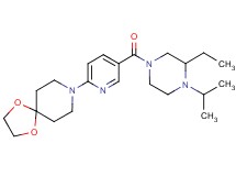 8-{5-[(3-ethyl-4-isopropyl-1-piperazinyl)carbonyl]-2-pyridinyl}-1,4-dioxa-8-azaspiro[4.5]decane