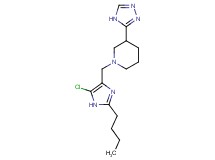1-[(2-butyl-5-chloro-1H-imidazol-4-yl)methyl]-3-(4H-1,2,4-triazol-3-yl)piperidine