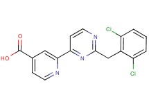 2-[2-(2,6-dichlorobenzyl)pyrimidin-4-yl]isonicotinic acid
