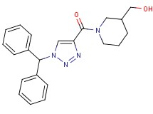 (1-{[1-(diphenylmethyl)-1H-1,2,3-triazol-4-yl]carbonyl}-3-piperidinyl)methanol
