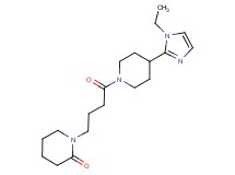 1-{4-[4-(1-ethyl-1H-imidazol-2-yl)-1-piperidinyl]-4-oxobutyl}-2-piperidinone