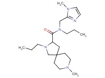 8-methyl-N-[(1-methyl-1H-imidazol-2-yl)methyl]-N,2-dipropyl-2,8-diazaspiro[4.5]decane-3-carboxamide