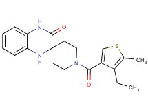 1-[(4-ethyl-5-methyl-3-thienyl)carbonyl]-1',4'-dihydro-3'H-spiro[piperidine-4,2'-quinoxalin]-3'-one