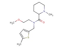 N-(2-methoxyethyl)-1-methyl-N-[(5-methyl-2-thienyl)methyl]piperidine-2-carboxamide