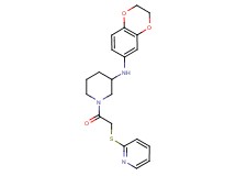 N-(2,3-dihydro-1,4-benzodioxin-6-yl)-1-[(2-pyridinylthio)acetyl]-3-piperidinamine