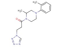 2-methyl-4-(2-methylphenyl)-1-[3-(1H-tetrazol-1-yl)propanoyl]piperazine
