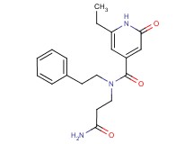 N-(3-amino-3-oxopropyl)-6-ethyl-2-oxo-N-(2-phenylethyl)-1,2-dihydropyridine-4-carboxamide