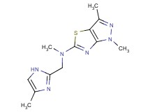N,1,3-trimethyl-N-[(4-methyl-1H-imidazol-2-yl)methyl]-1H-pyrazolo[3,4-d][1,3]thiazol-5-amine