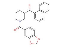 [1-(1,3-benzodioxol-5-ylcarbonyl)-3-piperidinyl](1-naphthyl)methanone