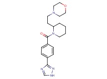 4-(2-{1-[4-(1H-1,2,4-triazol-3-yl)benzoyl]-2-piperidinyl}ethyl)morpholine