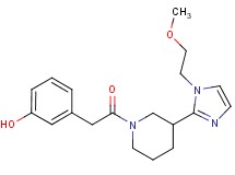 3-(2-{3-[1-(2-methoxyethyl)-1H-imidazol-2-yl]piperidin-1-yl}-2-oxoethyl)phenol