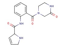 N-{2-[(3-oxopiperazin-1-yl)carbonyl]phenyl}-2,5-dihydro-1H-pyrrole-2-carboxamide