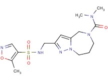 N,N-dimethyl-2-({[(5-methylisoxazol-4-yl)sulfonyl]amino}methyl)-7,8-dihydro-4H-pyrazolo[1,5-a][1,4]diazepine-5(6H)-carboxamide