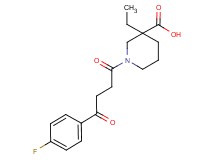 3-ethyl-1-[4-(4-fluorophenyl)-4-oxobutanoyl]piperidine-3-carboxylic acid