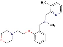 N-methyl-1-(3-methylpyridin-2-yl)-N-[2-(2-morpholin-4-ylethoxy)benzyl]methanamine