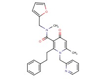 N-(2-furylmethyl)-N,6-dimethyl-4-oxo-2-(2-phenylethyl)-1-(2-pyridinylmethyl)-1,4-dihydro-3-pyridinecarboxamide