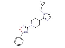4-[1-(cyclopropylmethyl)-1H-imidazol-2-yl]-1-(5-phenyl-1,2,4-oxadiazol-3-yl)piperidine