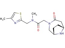 N-methyl-N-[(4-methyl-1,3-thiazol-2-yl)methyl]-2-[rel-(1S,6R)-4-oxo-3,9-diazabicyclo[4.2.1]non-3-yl]acetamide hydrochloride