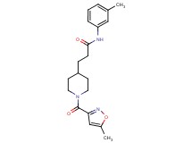 3-{1-[(5-methyl-3-isoxazolyl)carbonyl]-4-piperidinyl}-N-(3-methylphenyl)propanamide