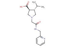 (3S*,4S*)-4-isopropyl-1-{2-oxo-2-[(2-pyridinylmethyl)amino]ethyl}-3-pyrrolidinecarboxylic acid