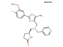 (5S)-5-{[{[2-(4-fluoro-3-methoxyphenyl)-5-methyl-1,3-oxazol-4-yl]methyl}(4-pyridinylmethyl)amino]methyl}-2-pyrrolidinone