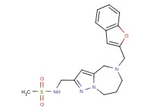 N-{[5-(1-benzofuran-2-ylmethyl)-5,6,7,8-tetrahydro-4H-pyrazolo[1,5-a][1,4]diazepin-2-yl]methyl}methanesulfonamide