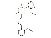N-({1-[2-(2-methoxyphenyl)ethyl]-4-piperidinyl}methyl)-N-methyl-2-(methylthio)nicotinamide