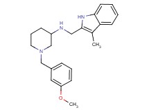 1-(3-methoxybenzyl)-N-[(3-methyl-1H-indol-2-yl)methyl]-3-piperidinamine