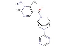 7-methyl-6-{[(1S*,5R*)-3-(2-pyrazinyl)-3,6-diazabicyclo[3.2.2]non-6-yl]carbonyl}pyrazolo[1,5-a]pyrimidine