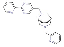 (1S*,5R*)-3-(pyridin-2-ylmethyl)-6-[(2-pyridin-2-ylpyrimidin-5-yl)methyl]-3,6-diazabicyclo[3.2.2]nonane