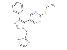 2-(ethylthio)-5-[1-(1H-imidazol-2-ylmethyl)-4-phenyl-1H-imidazol-5-yl]pyrimidine