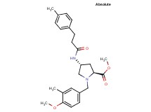 methyl (4R)-1-(4-methoxy-3-methylbenzyl)-4-{[3-(4-methylphenyl)propanoyl]amino}-L-prolinate